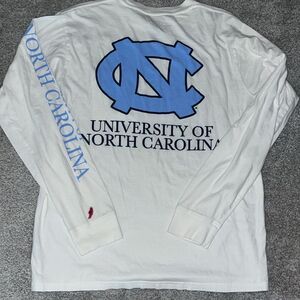 White UNC North Carolina Tar Heels Chapel Hill The League LS Vintage style Shirt